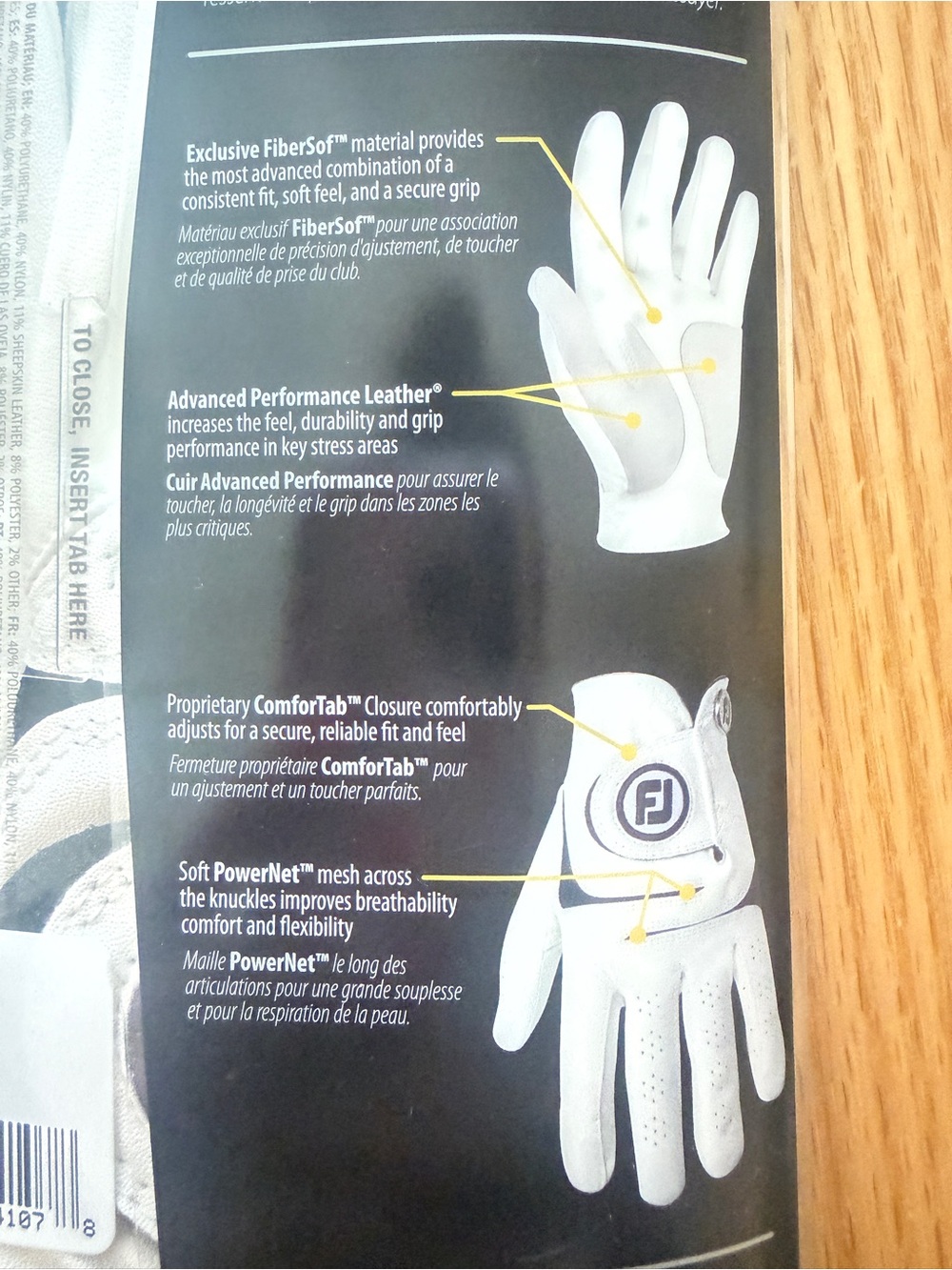 NEW IN BOX FootJoy WeatherSof Women’s Golf Gloves Pair Small White Black - Picture 5 of 5